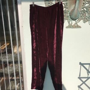 Easy Spirit Velvet Skirt in Wine